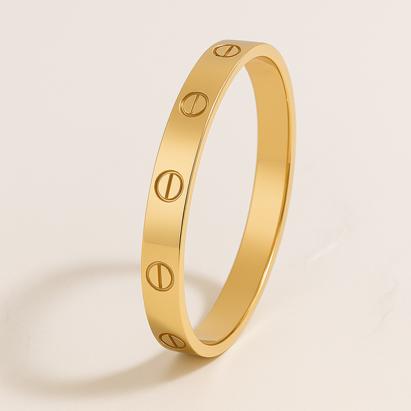 18K GOLD ETERNITY BANGLE
