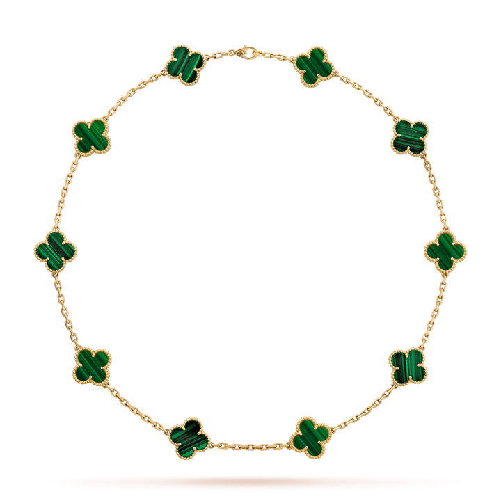 10 MOTIF LIONA CLOVER NECKLACE - GREEN