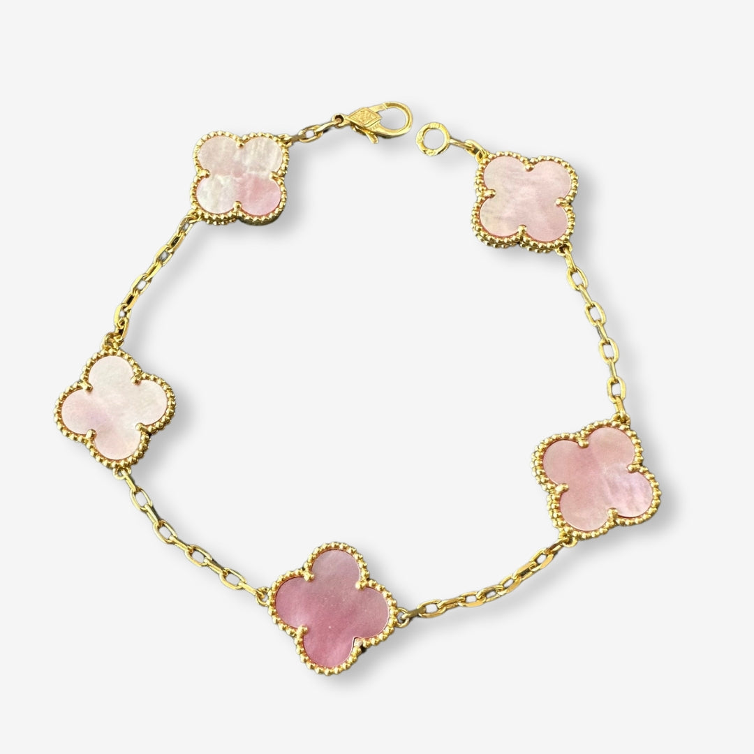 LIONA CLOVER BRACELET PINK