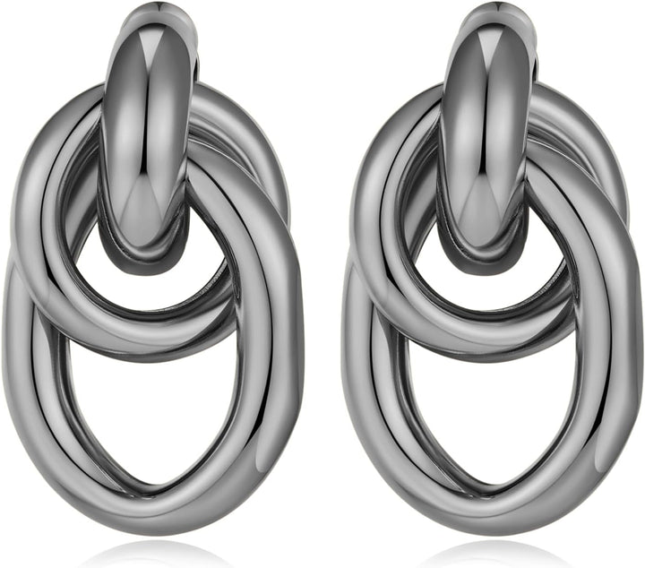 Love Geometric Droplet Earrings