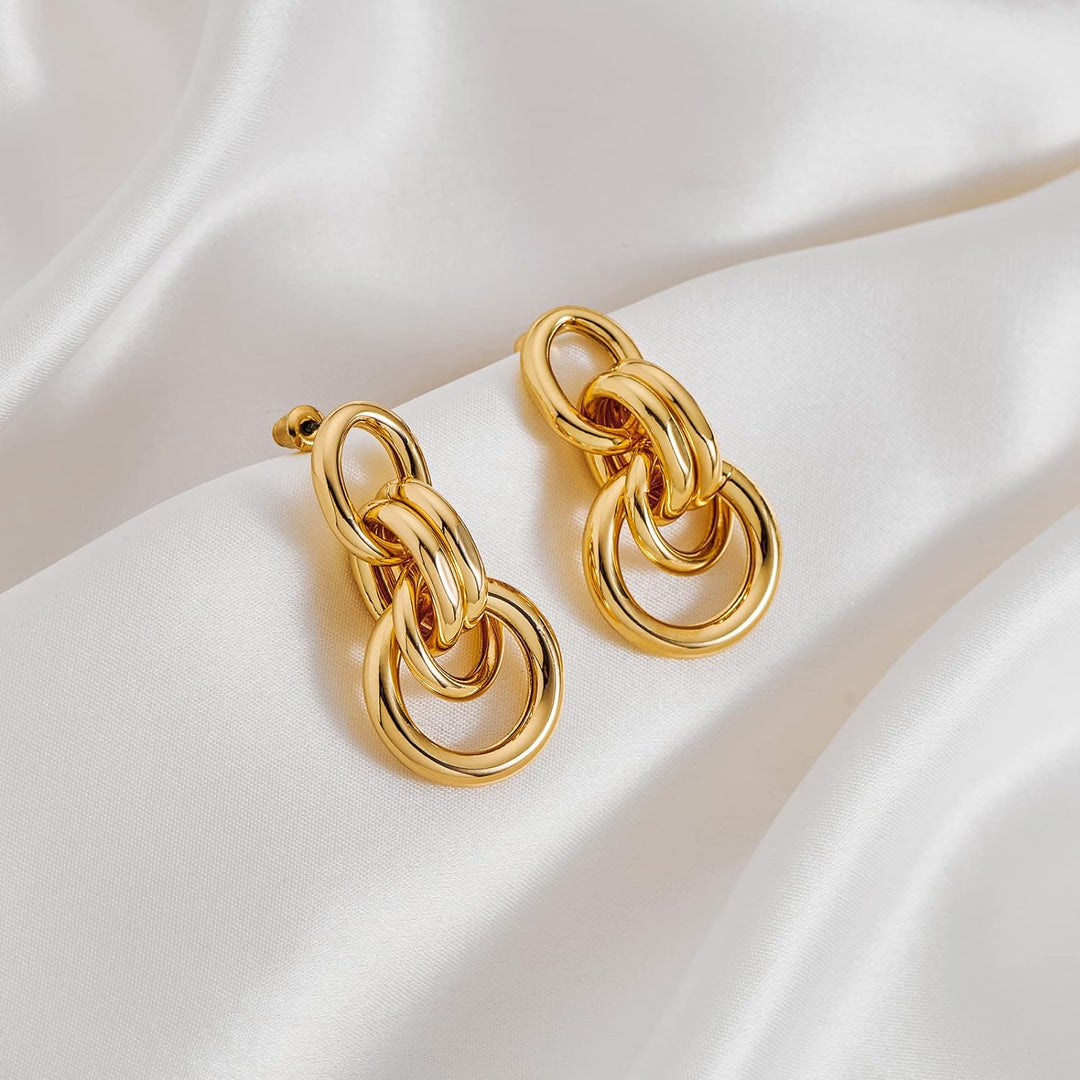 Love Geometric Droplet Earrings