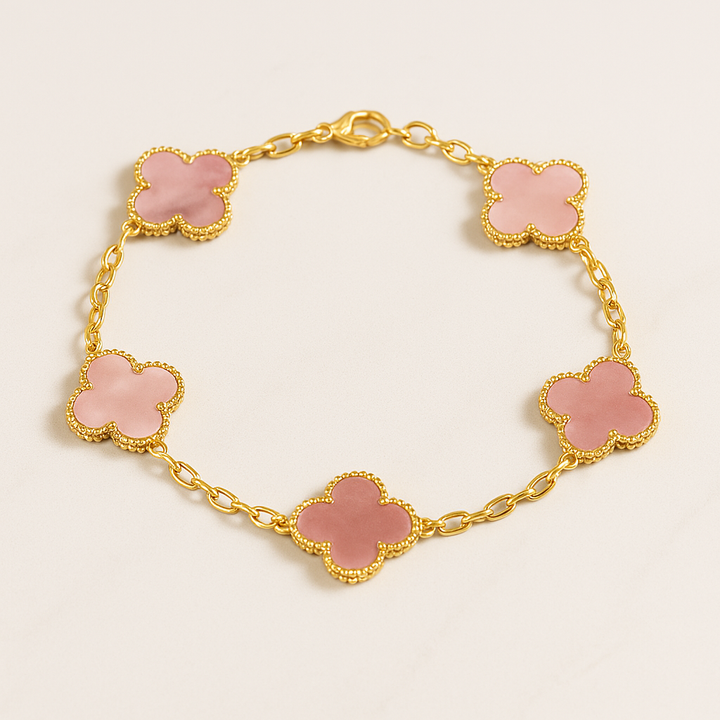 LIONA CLOVER BRACELET PINK