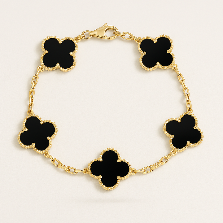 LIONA CLOVER BRACELET BLACK