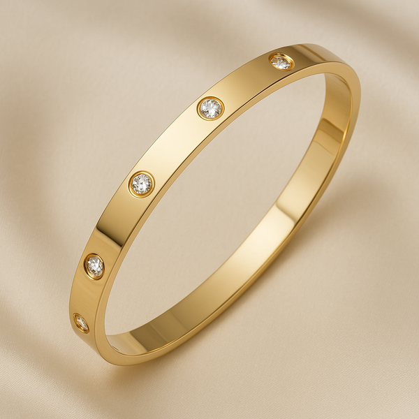 ECO-DIAMOND 18K GOLD ETERNITY LINK