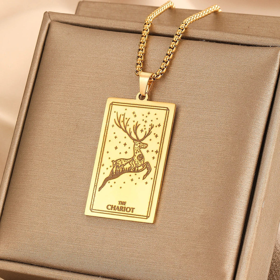 GOLDEN TAROT CARD NECKLACE (VIP)