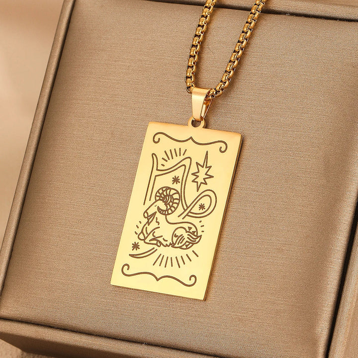 GOLDEN TAROT CARD NECKLACE (VIP)