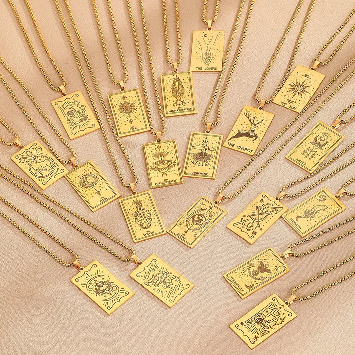 GOLDEN TAROT CARD NECKLACE (VIP)