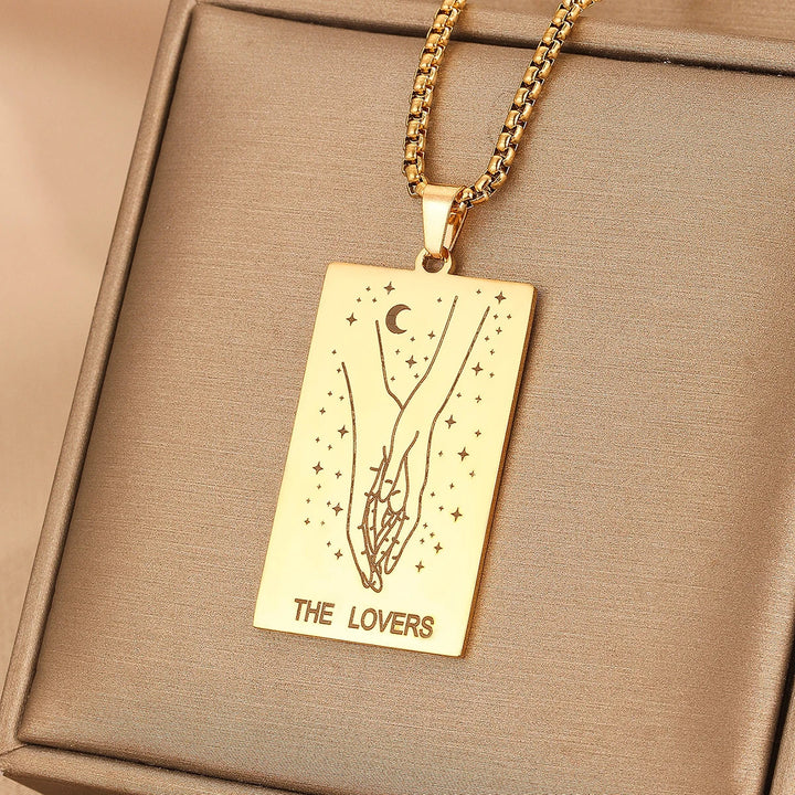 GOLDEN TAROT CARD NECKLACE (VIP)