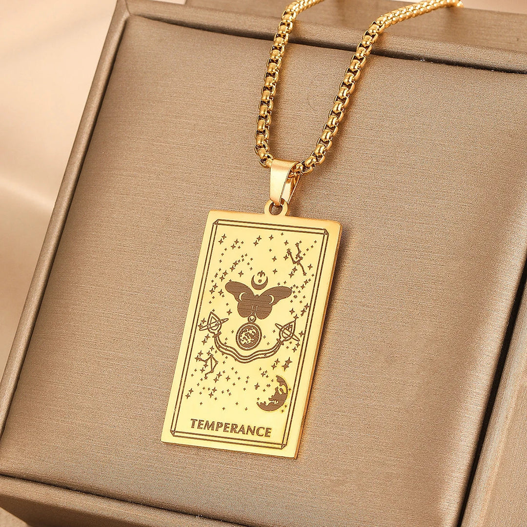 GOLDEN TAROT CARD NECKLACE (VIP)