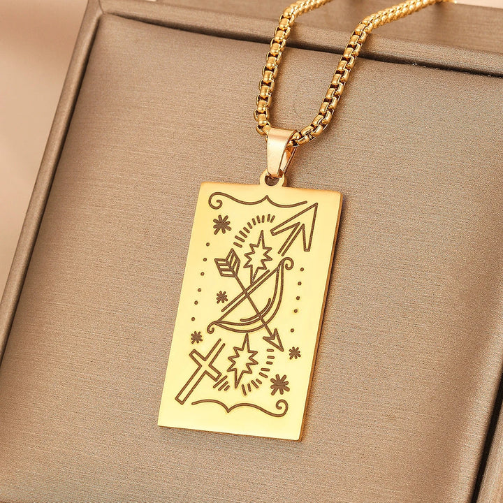 GOLDEN TAROT CARD NECKLACE (VIP)