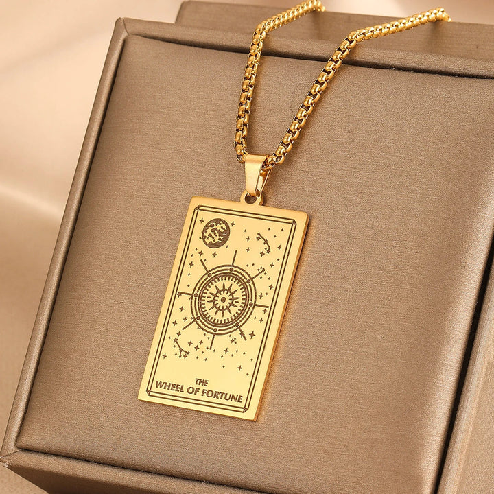 GOLDEN TAROT CARD NECKLACE (VIP)
