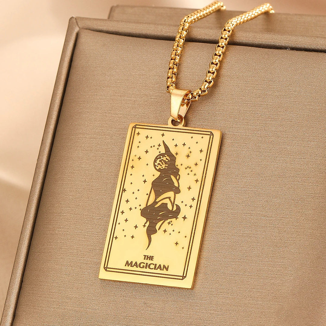 GOLDEN TAROT CARD NECKLACE (VIP)