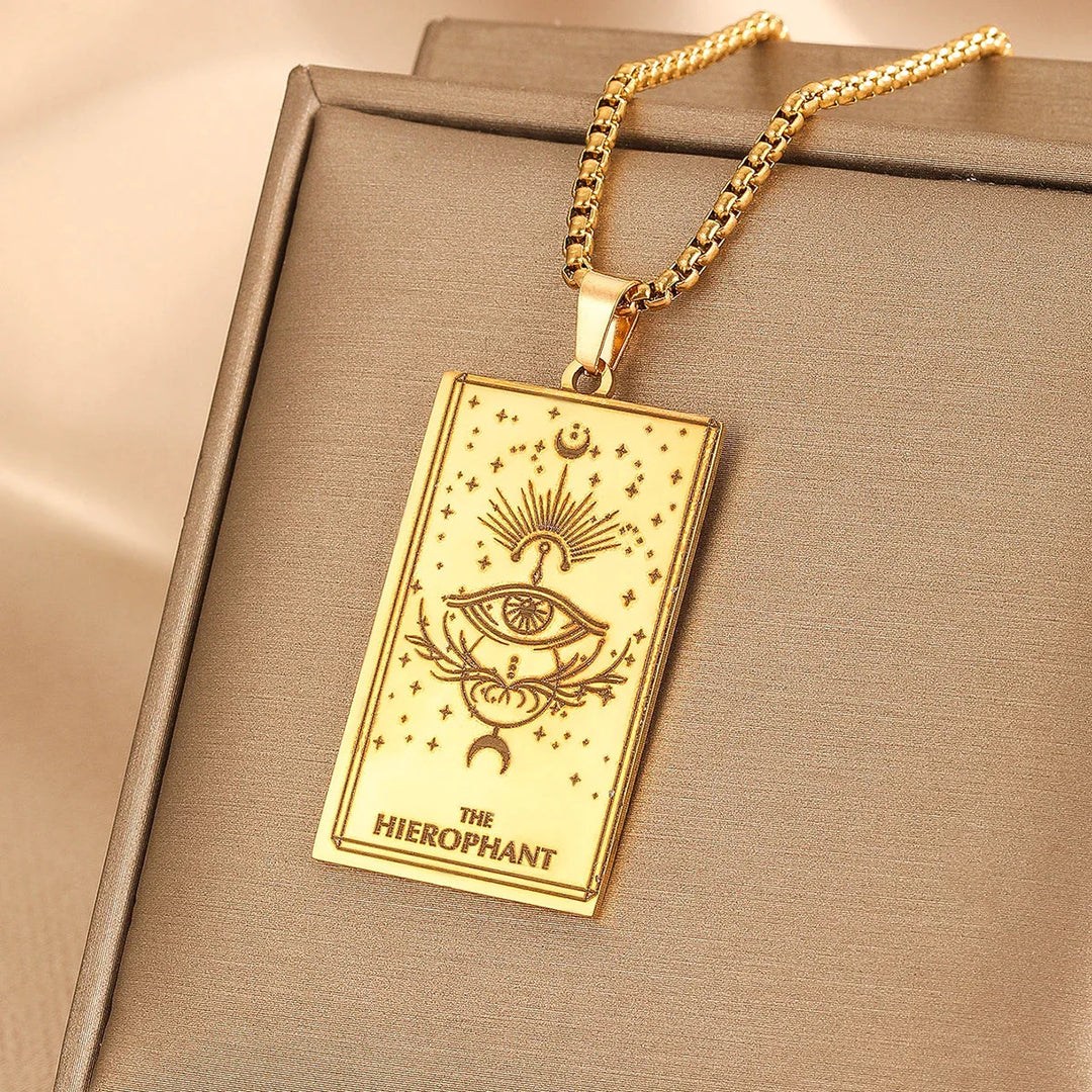 GOLDEN TAROT CARD NECKLACE (VIP)