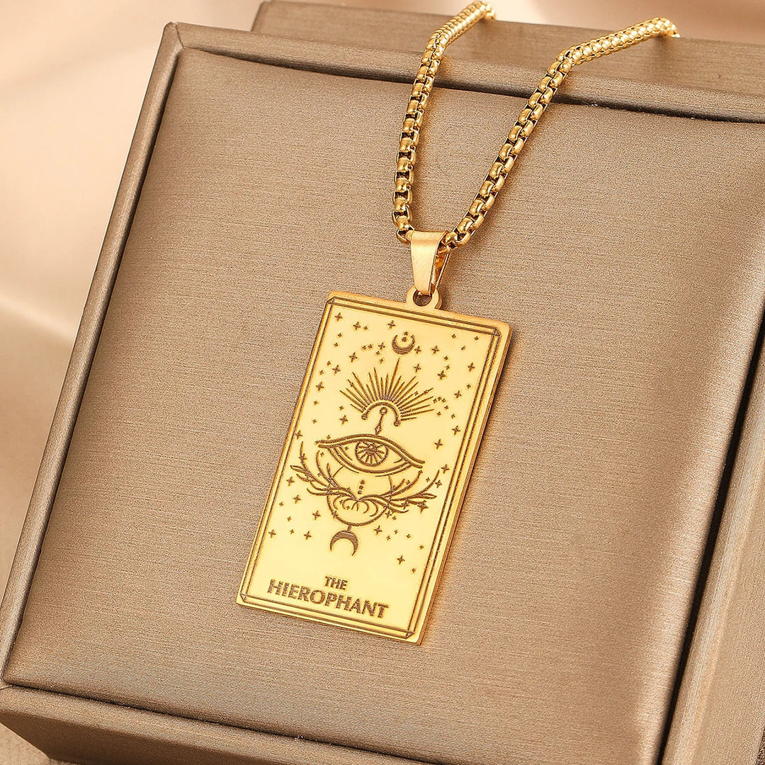 GOLDEN TAROT CARD NECKLACE (VIP)