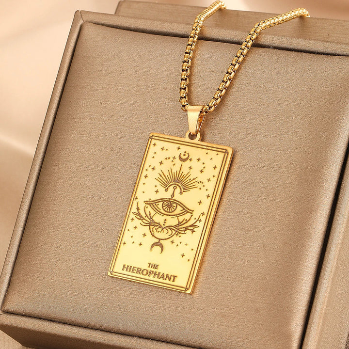 GOLDEN TAROT CARD NECKLACE (VIP)