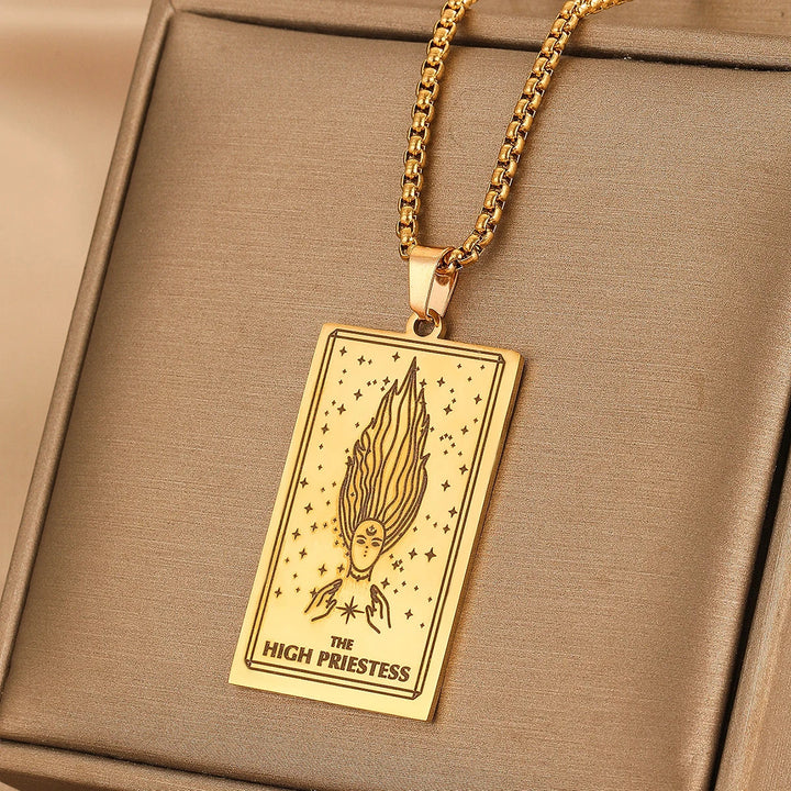 GOLDEN TAROT CARD NECKLACE (VIP)