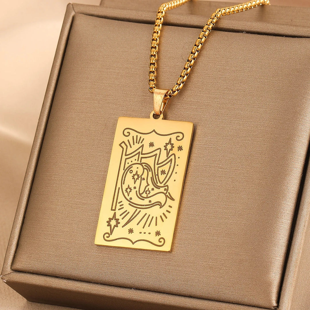 GOLDEN TAROT CARD NECKLACE (VIP)