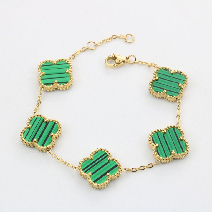 LIONA CLOVER BRACELET GREEN