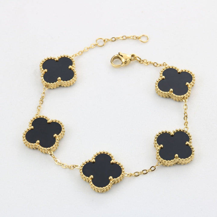 LIONA CLOVER BRACELET BLACK
