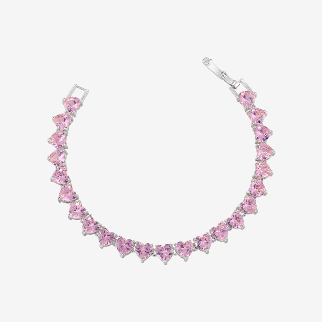 PINK HEART TENNIS BRACELET (VIP)