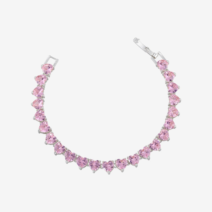 PINK HEART TENNIS BRACELET (VIP)