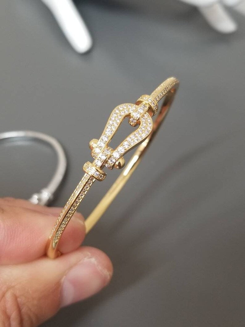 ARYA SILVER/GOLD ELEGANCE BANGLE (VIP)